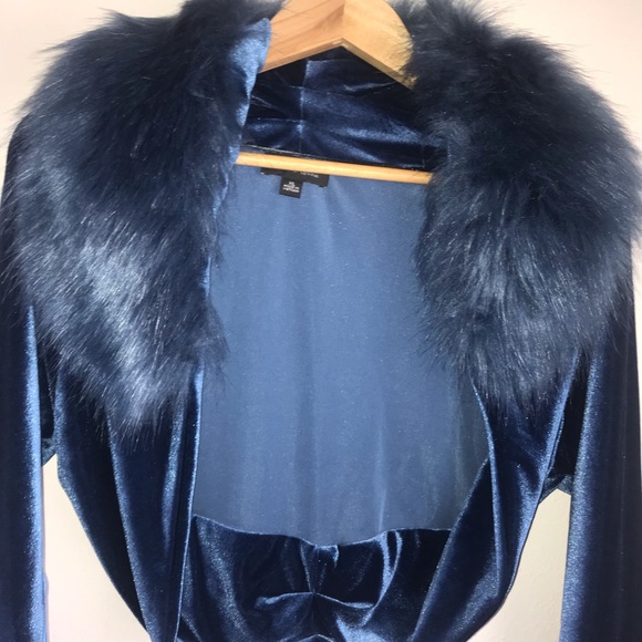 Tahari Arthur S. Levine Teal Shrug coat , Size XL - Picture 13 of 16